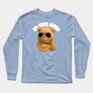 No Free Hugs Cute Teddy Bear Long Sleeve T-Shirt